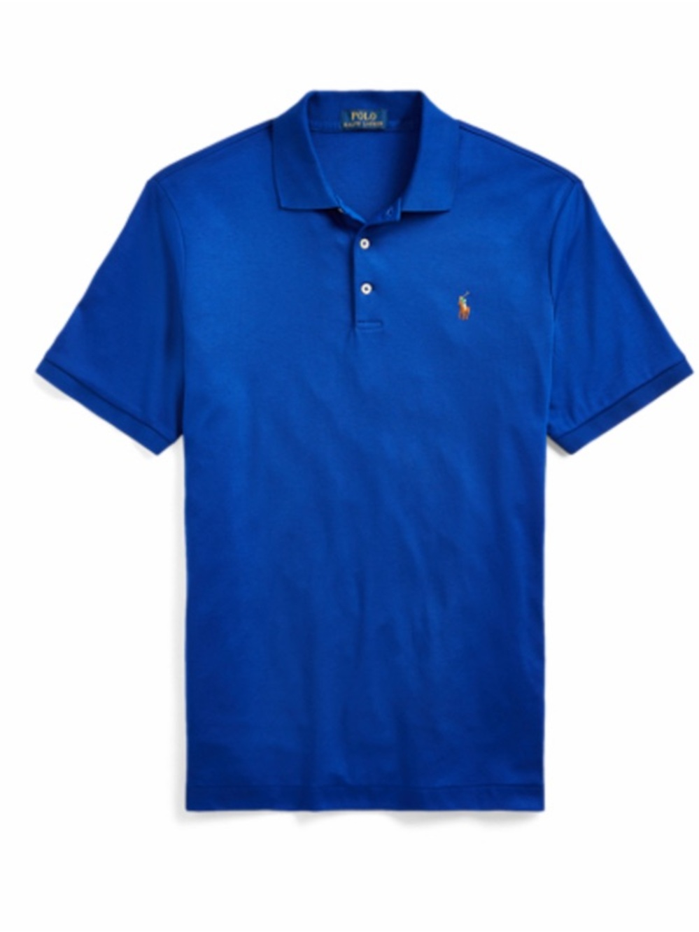 Polo by Ralph Lauren Royal Blue Custom Slim Fit Soft Cotton Polo Shirt